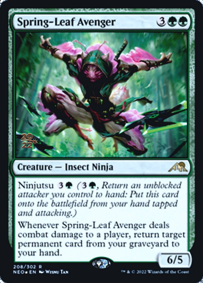 Spring-Leaf Avenger [Kamigawa: Neon Dynasty Prerelease Promos] | Nerdhalla Games