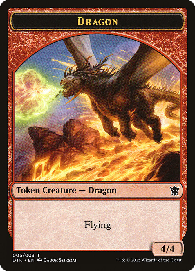 Dragon [Dragons of Tarkir Tokens] | Nerdhalla Games