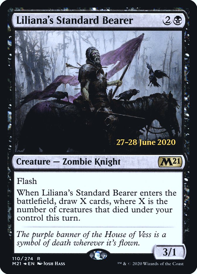 Liliana's Standard Bearer  [Core Set 2021 Prerelease Promos] | Nerdhalla Games