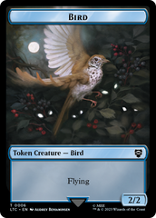 Elf Warrior // Bird Double Sided Token [The Lord of the Rings: Tales of Middle-Earth Commander Tokens] | Nerdhalla Games