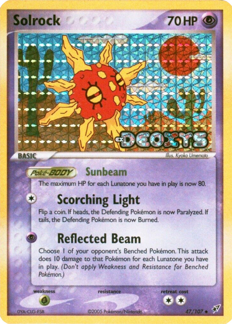 Solrock (47/107) (Stamped) [EX: Deoxys] | Nerdhalla Games