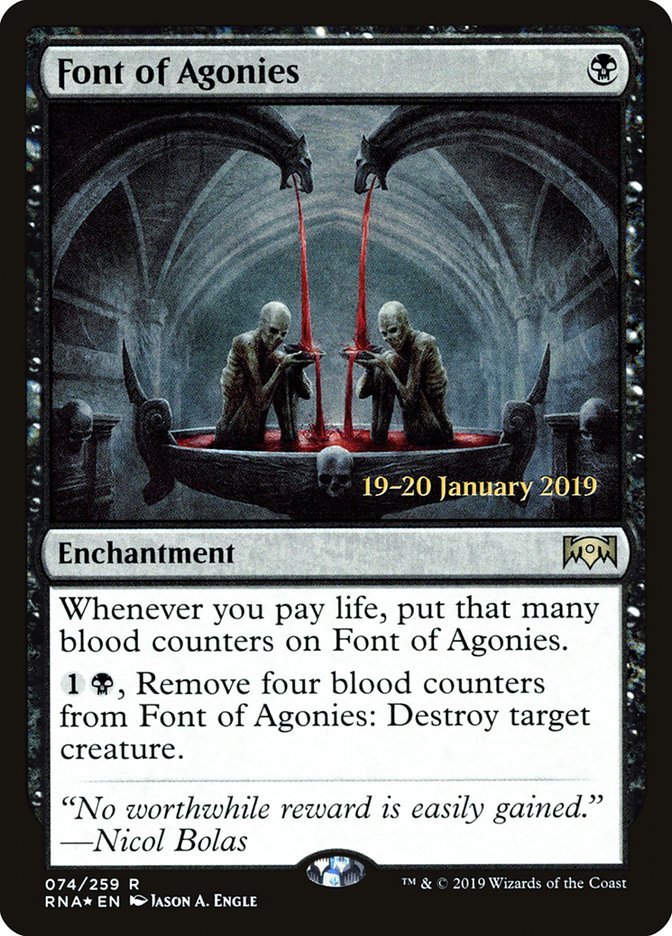 Font of Agonies [Ravnica Allegiance Prerelease Promos] | Nerdhalla Games