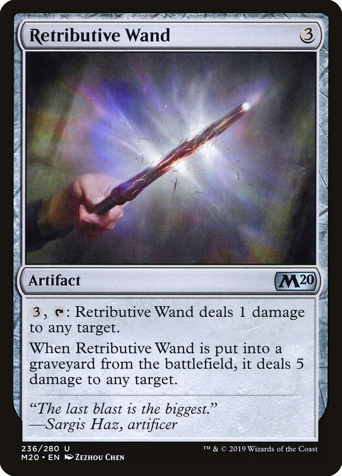 Retributive Wand [Core Set 2020] | Nerdhalla Games