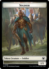 Soldier // Insect Double-Sided Token [March of the Machine Commander Tokens] | Nerdhalla Games