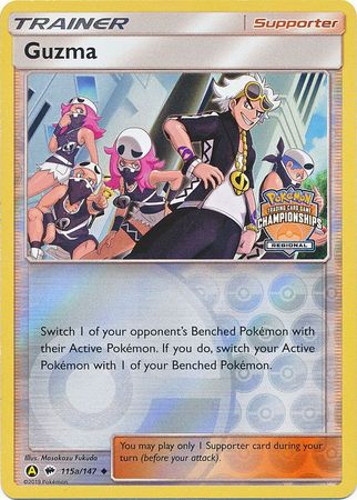 Guzma (115a/147) (Regional Championship Promo) [Sun & Moon: Burning Shadows] | Nerdhalla Games