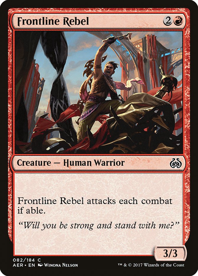 Frontline Rebel [Aether Revolt] | Nerdhalla Games