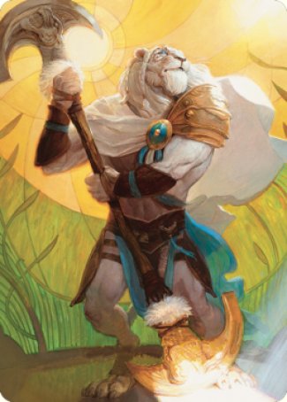 Ajani, Sleeper Agent Art Card [Dominaria United Art Series] | Nerdhalla Games