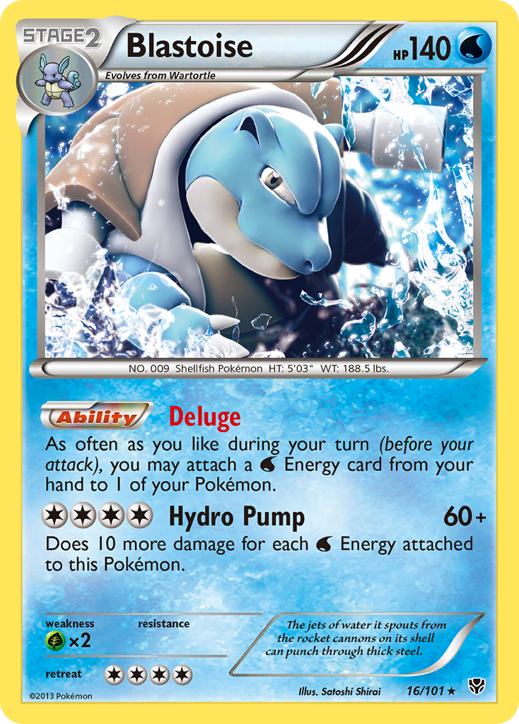 Blastoise (16/101) [Black & White: Plasma Blast] | Nerdhalla Games