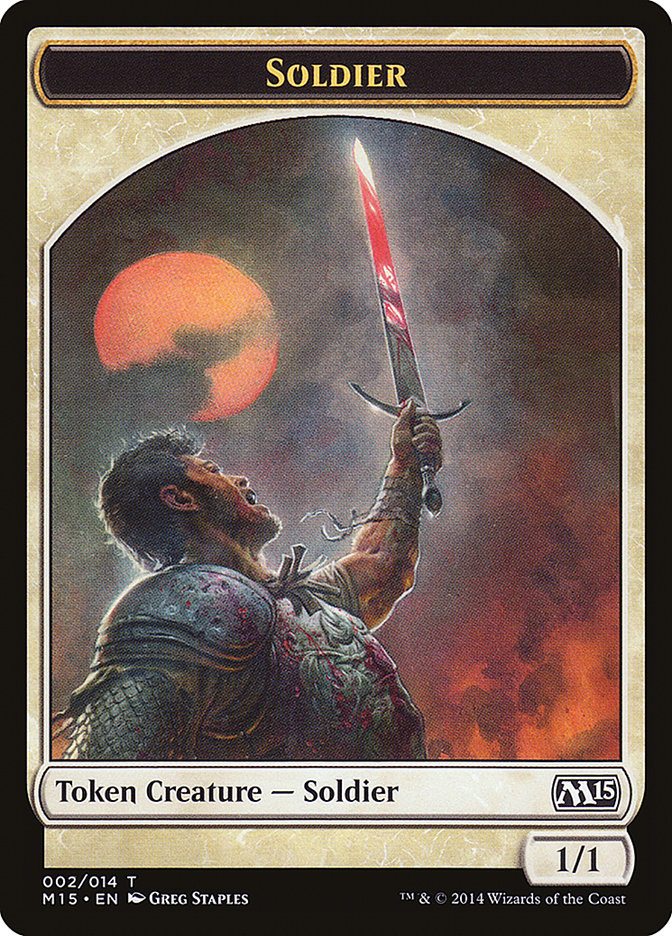 Soldier [Magic 2015 Tokens] | Nerdhalla Games