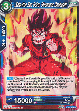 Kaio-Ken Son Goku, Strenuous Onslaught [BT8-025] | Nerdhalla Games