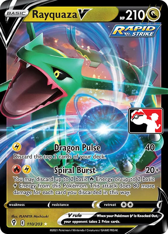 Rayquaza V (110/203) [Prize Pack Series One] | Nerdhalla Games