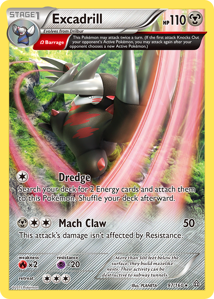 Excadrill (97/160) [XY: Primal Clash] | Nerdhalla Games