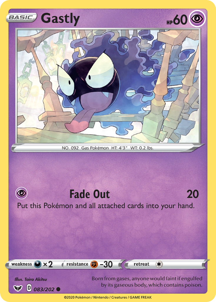 Gastly (083/202) [Sword & Shield: Base Set] | Nerdhalla Games