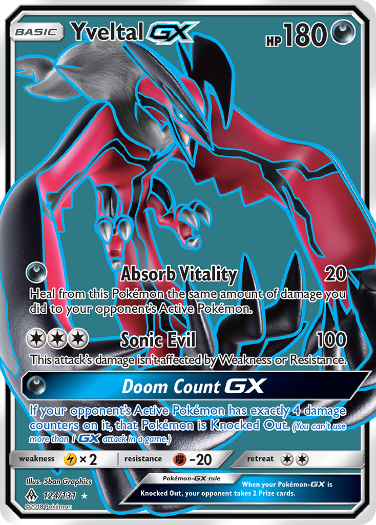 Yveltal GX (124/131) [Sun & Moon: Forbidden Light] | Nerdhalla Games