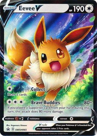 Eevee V (SWSH065) [Sword & Shield: Black Star Promos] | Nerdhalla Games