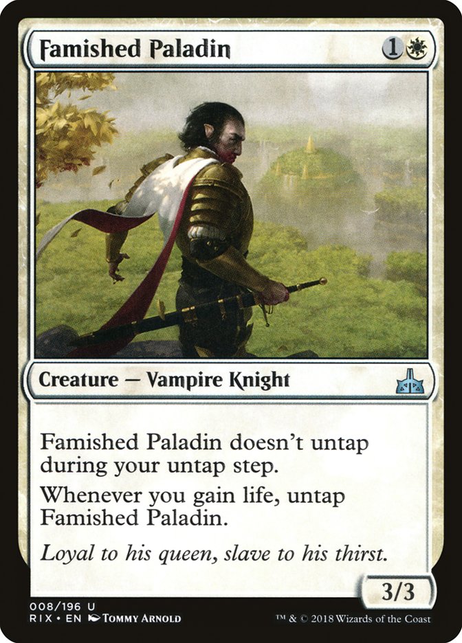 Famished Paladin [Rivals of Ixalan] | Nerdhalla Games