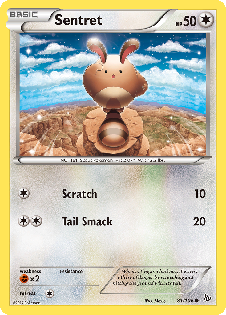 Sentret (81/106) [XY: Flashfire] | Nerdhalla Games