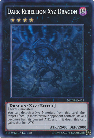 Dark Rebellion Xyz Dragon [NECH-EN053] Ghost Rare | Nerdhalla Games