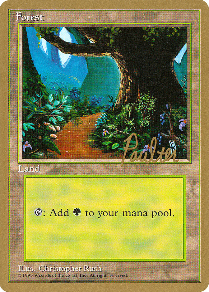 Forest (pp376) (Preston Poulter) [Pro Tour Collector Set] | Nerdhalla Games