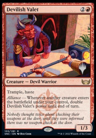 Devilish Valet (Promo Pack) [Streets of New Capenna Promos] | Nerdhalla Games