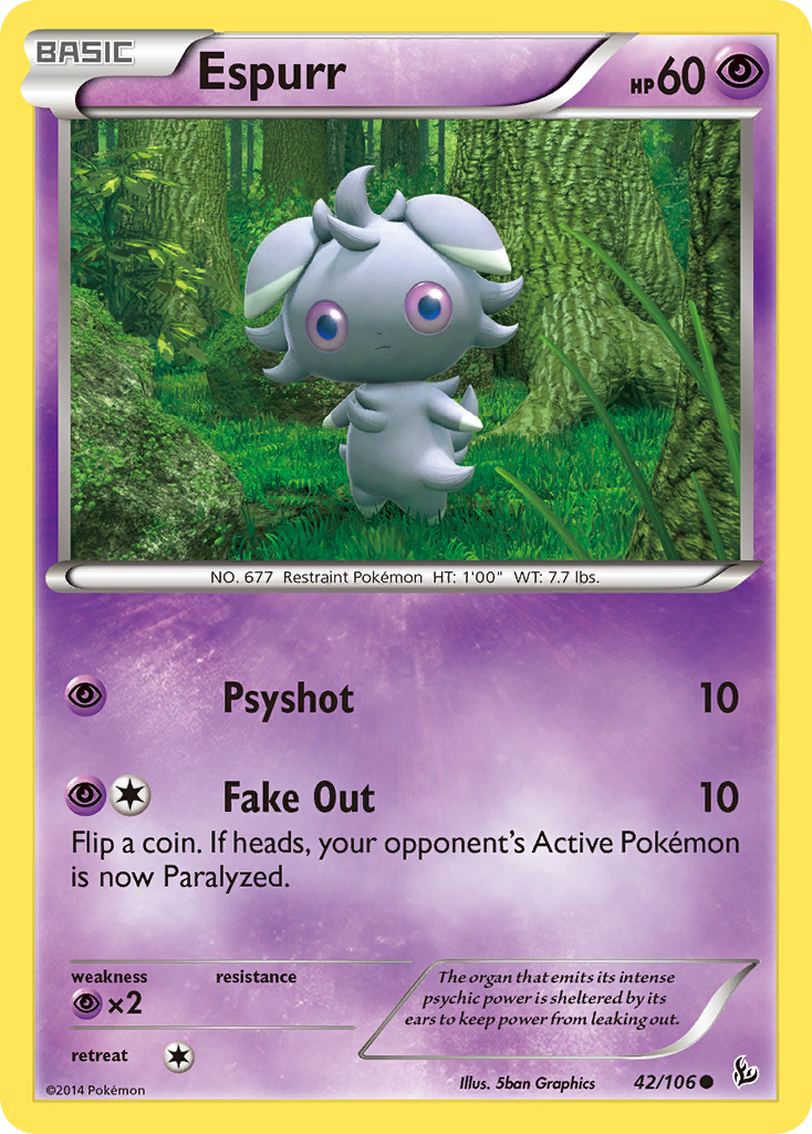 Espurr (42/106) [XY: Flashfire] | Nerdhalla Games