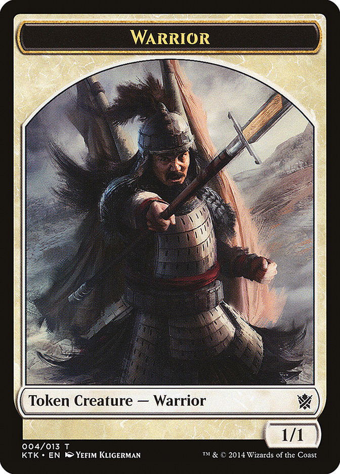 Warrior (004/013) [Khans of Tarkir Tokens] | Nerdhalla Games