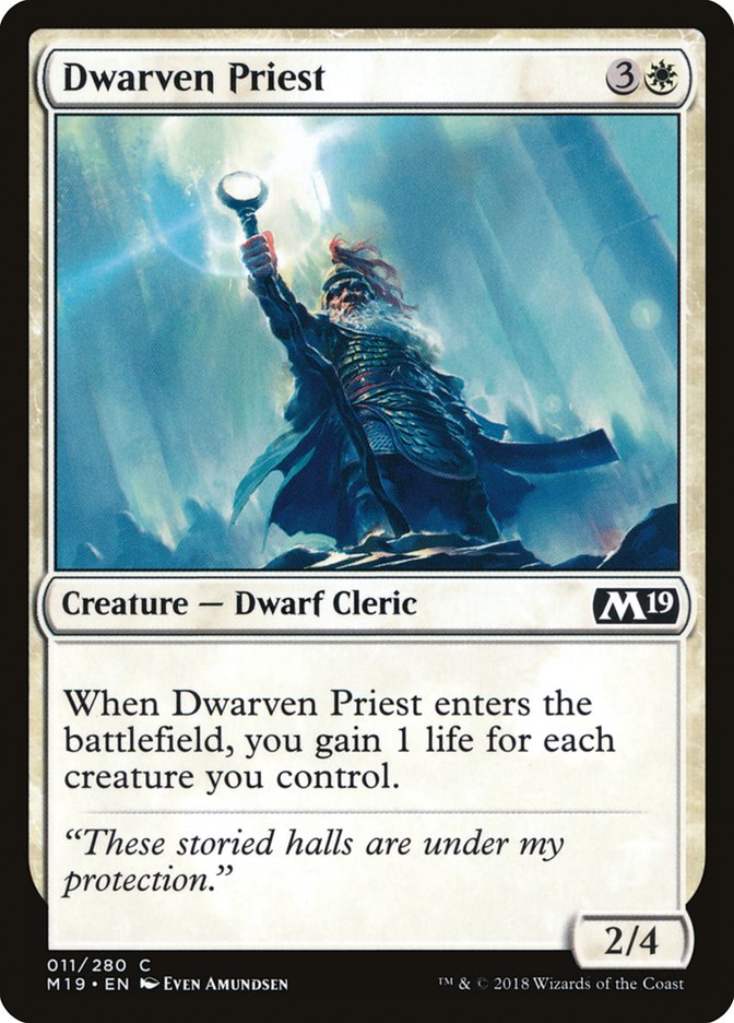 Dwarven Priest [Core Set 2019] | Nerdhalla Games