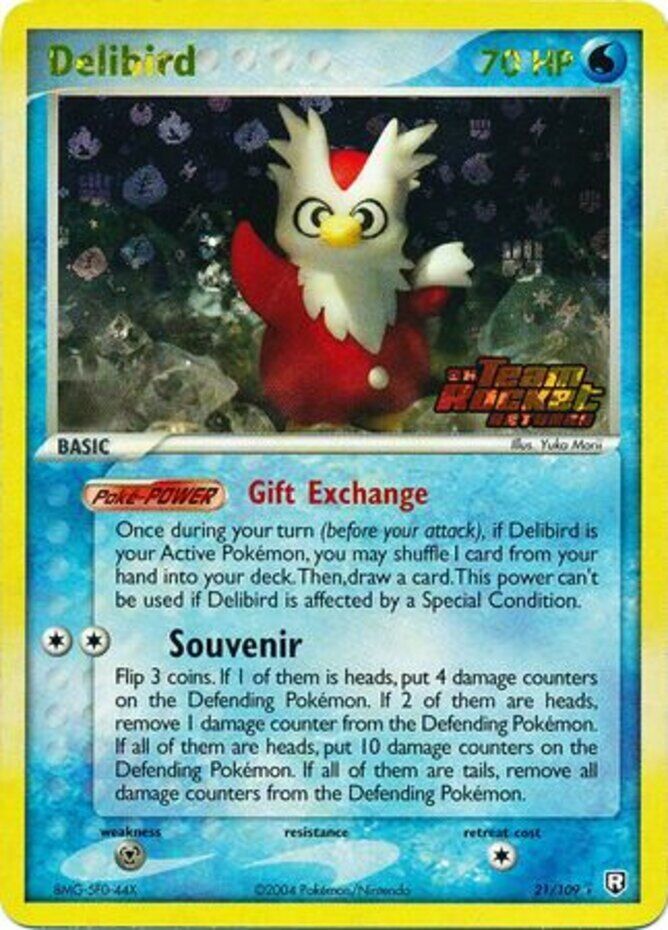 Delibird (21/109) (Stamped) [EX: Team Rocket Returns] | Nerdhalla Games