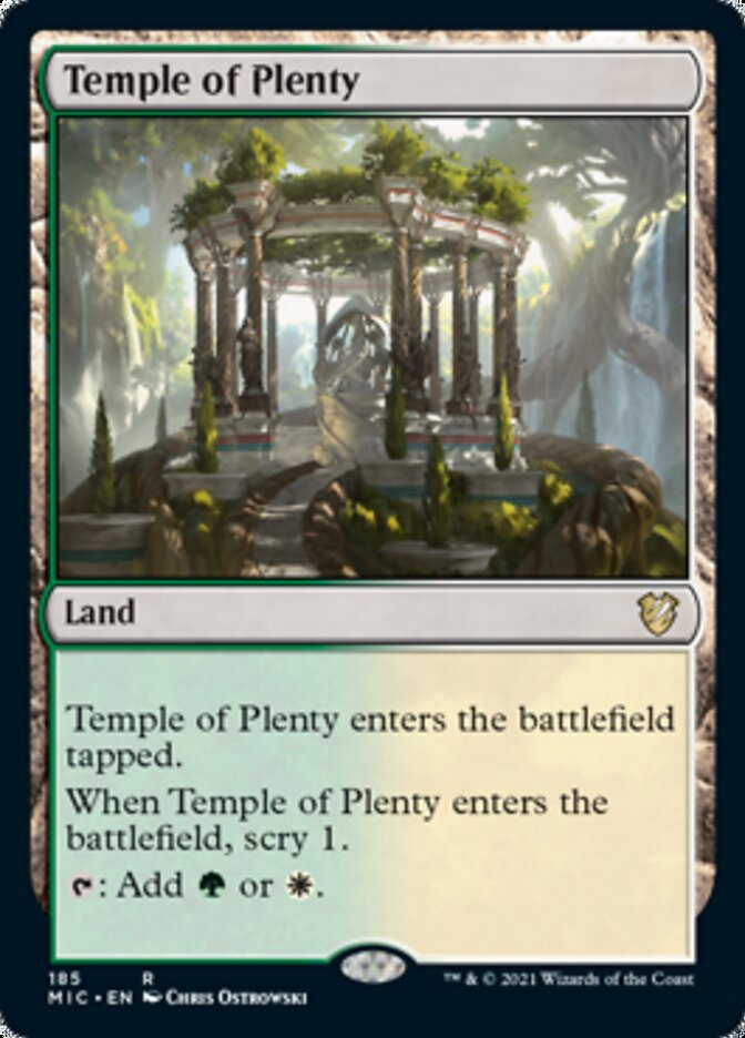 Temple of Plenty [Innistrad: Midnight Hunt Commander] | Nerdhalla Games