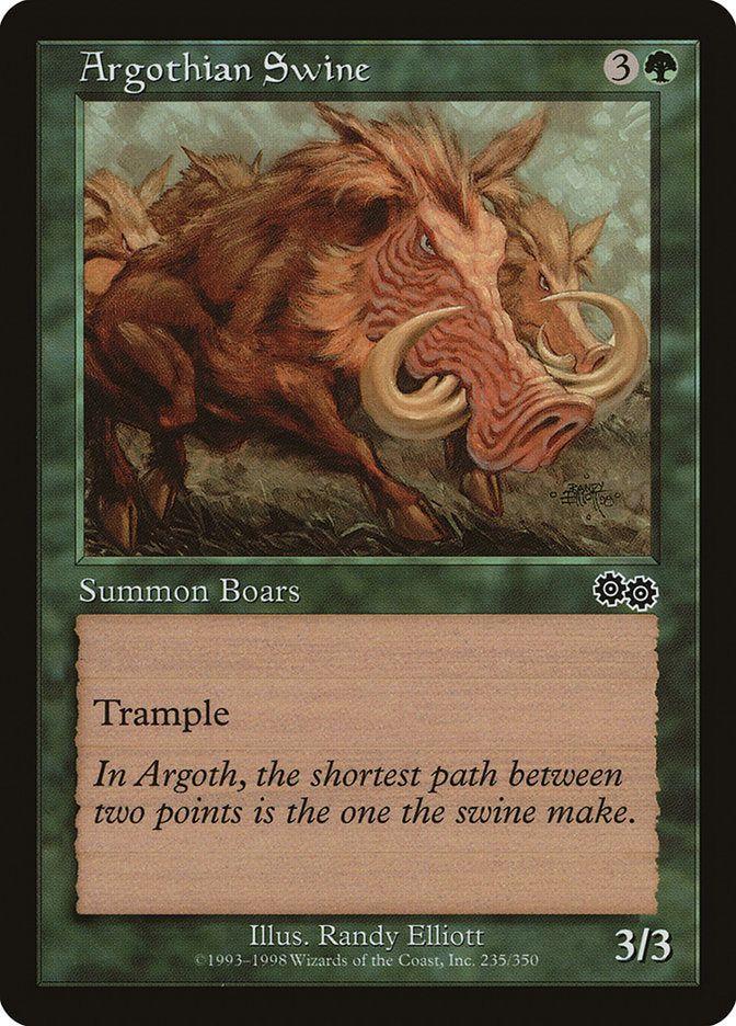 Argothian Swine [Urza's Saga] | Nerdhalla Games