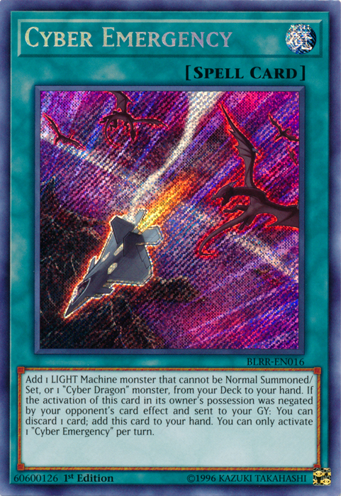 Cyber Emergency [BLRR-EN016] Secret Rare | Nerdhalla Games