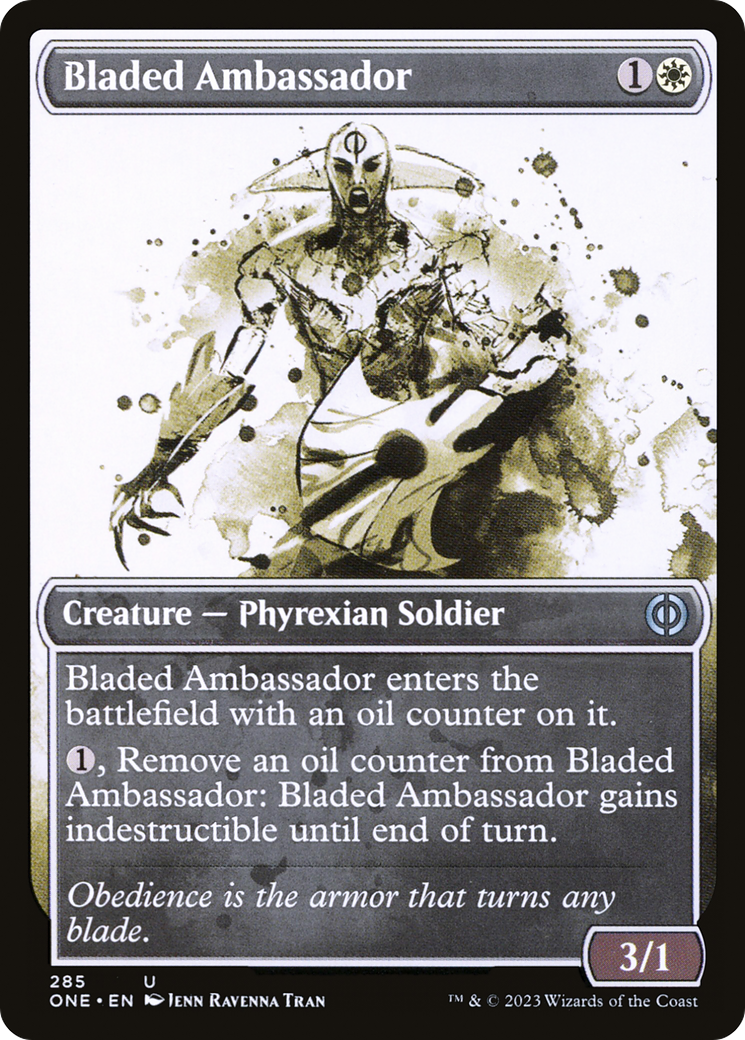 Bladed Ambassador (Showcase Ichor) [Phyrexia: All Will Be One] | Nerdhalla Games