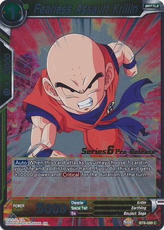 Fearless Assault Krillin [BT6-089_PR] | Nerdhalla Games