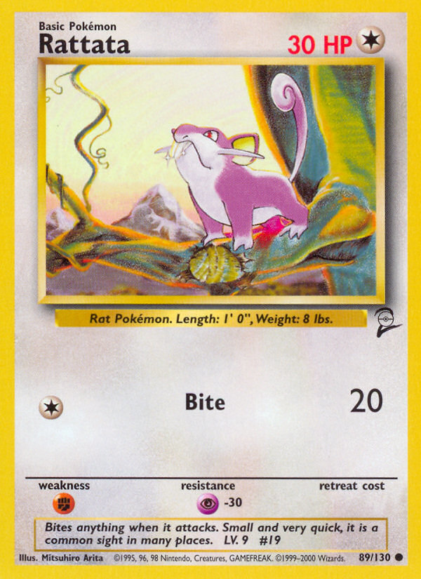 Rattata (89/130) [Base Set 2] | Nerdhalla Games