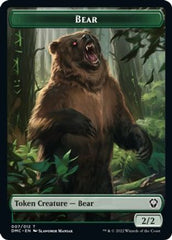 Kavu // Bear Double-sided Token [Dominaria United Commander Tokens] | Nerdhalla Games