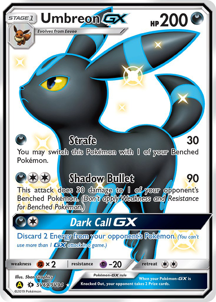 Umbreon GX (SV69/SV94) [Sun & Moon: Hidden Fates - Shiny Vault] | Nerdhalla Games