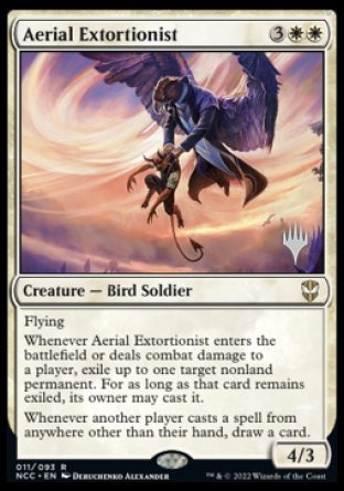 Aerial Extortionist (Promo Pack) [Streets of New Capenna Commander Promos] | Nerdhalla Games