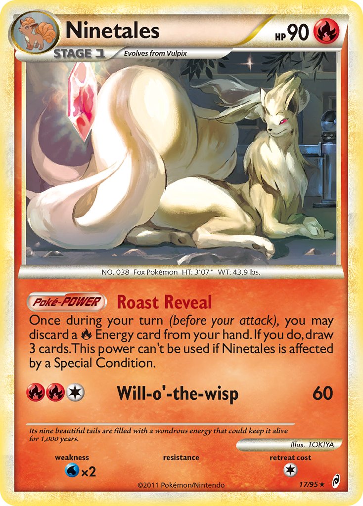 Ninetales (17/95) (Theme Deck Exclusive) [HeartGold & SoulSilver: Call of Legends] | Nerdhalla Games