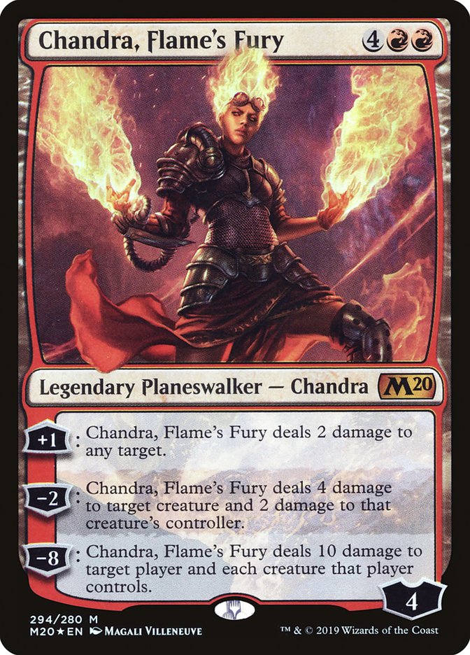 Chandra, Flame's Fury [Core Set 2020] | Nerdhalla Games