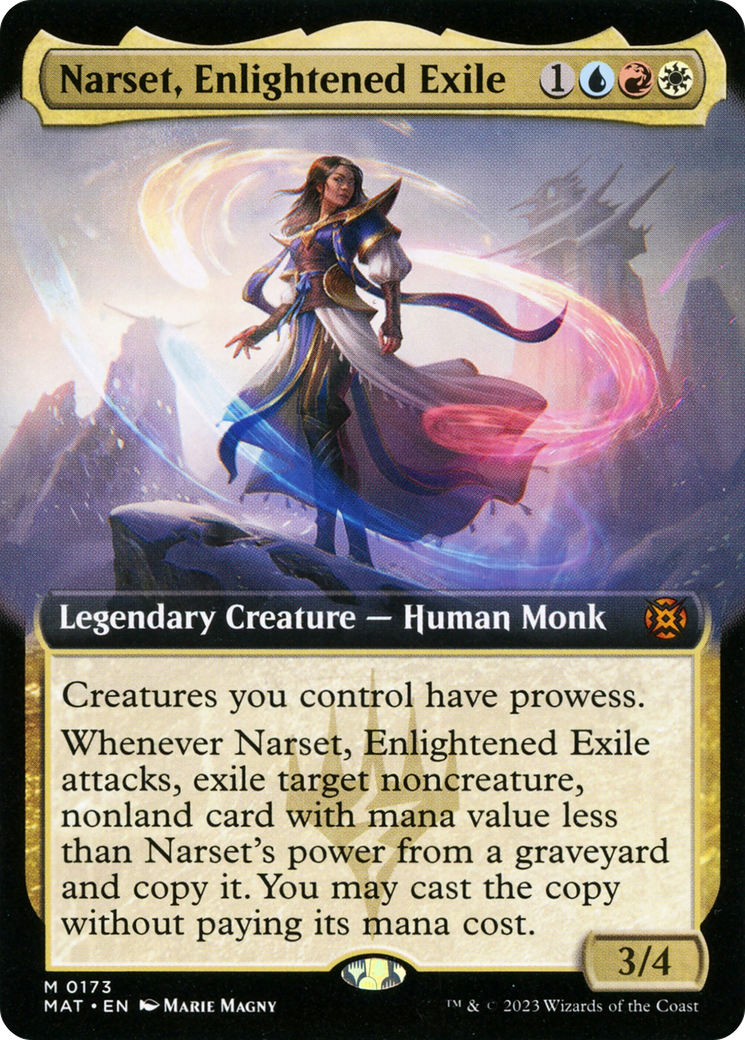 Narset, Enlightened Exile (Extended Art) [March of the Machine: The Aftermath] | Nerdhalla Games