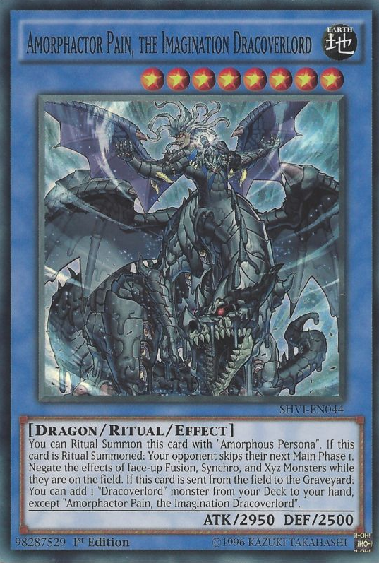 Amorphactor Pain, the Imagination Dracoverlord [SHVI-EN044] Super Rare | Nerdhalla Games