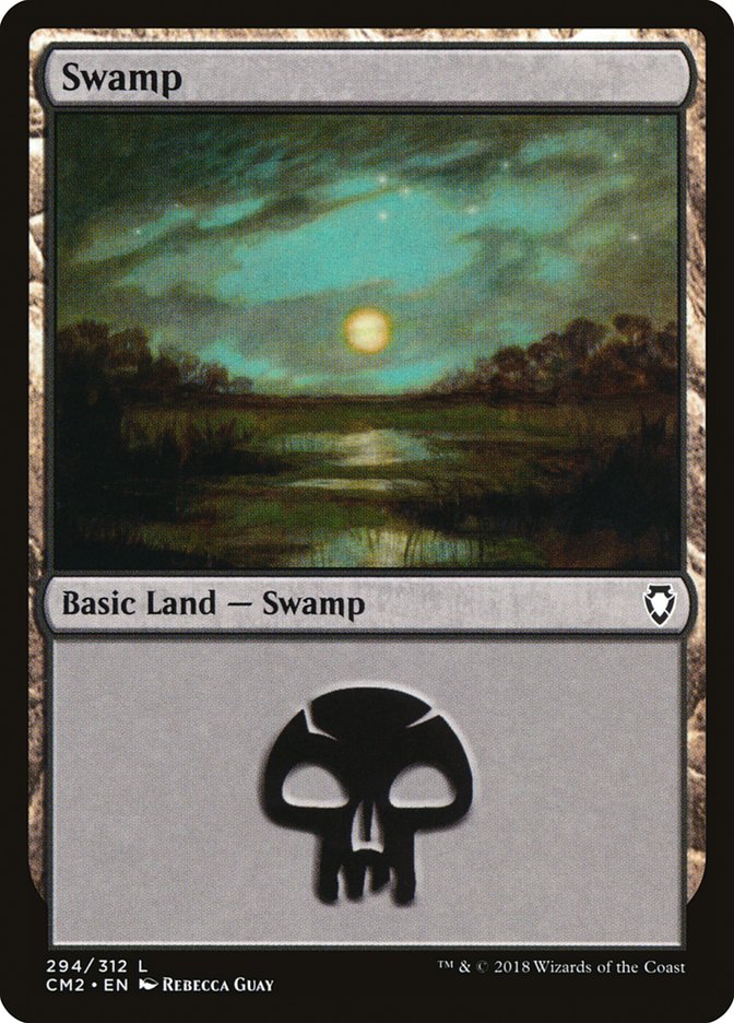 Swamp (294) [Commander Anthology Volume II] | Nerdhalla Games