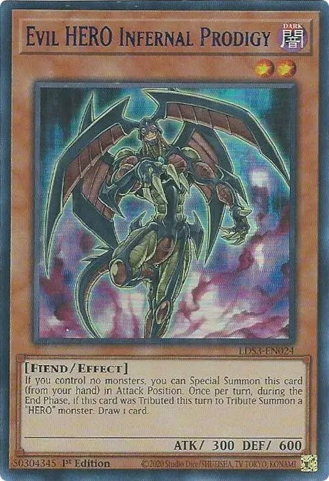 Evil HERO Infernal Prodigy (Blue) [LDS3-EN024] Ultra Rare | Nerdhalla Games