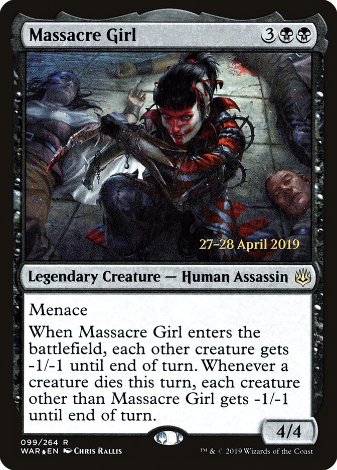 Massacre Girl  [War of the Spark Prerelease Promos] | Nerdhalla Games