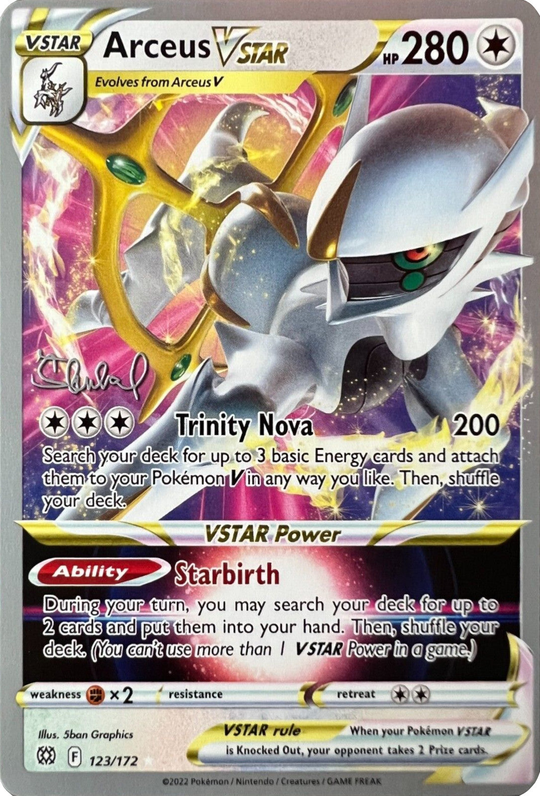 Arceus VSTAR (123/172) (ADP - Ondrej Skubal) [World Championships 2022] | Nerdhalla Games