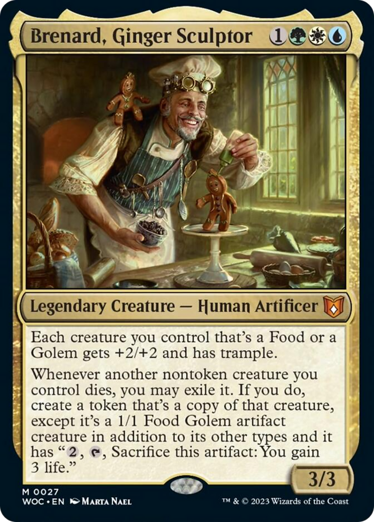 Brenard, Ginger Sculptor [Wilds of Eldraine Commander] | Nerdhalla Games