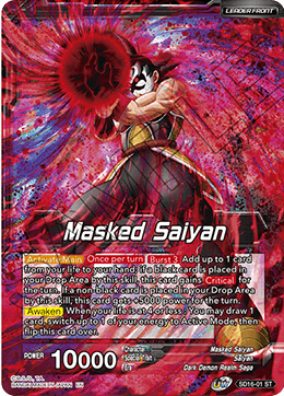 Masked Saiyan // SS3 Bardock, Reborn from Darkness (Starter Deck Exclusive) (SD16-01) [Cross Spirits] | Nerdhalla Games