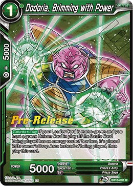 Dodoria, Brimming with Power (BT10-082) [Rise of the Unison Warrior Prerelease Promos] | Nerdhalla Games