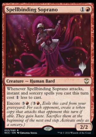 Spellbinding Soprano (Promo Pack) [Streets of New Capenna Commander Promos] | Nerdhalla Games