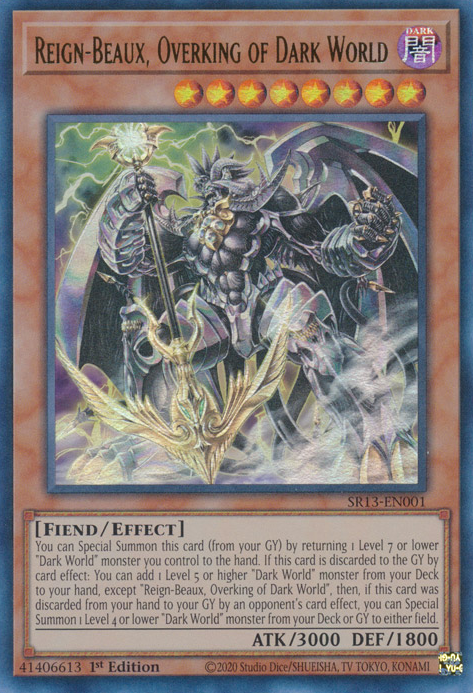 Reign-Beaux, Overking of Dark World [SR13-EN001] Ultra Rare | Nerdhalla Games